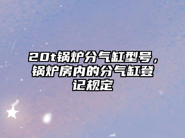 20t鍋爐分氣缸型號(hào)，鍋爐房?jī)?nèi)的分氣缸登記規(guī)定