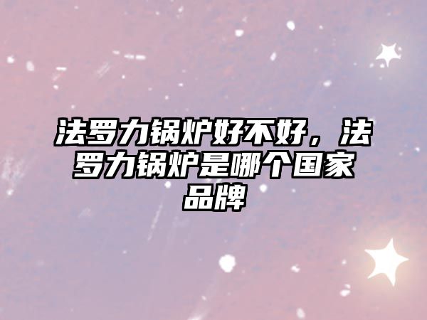 法羅力鍋爐好不好，法羅力鍋爐是哪個國家品牌