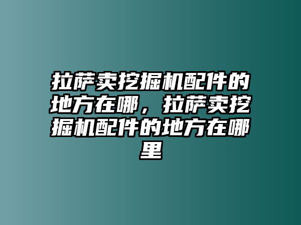 拉薩賣挖掘機(jī)配件的地方在哪，拉薩賣挖掘機(jī)配件的地方在哪里