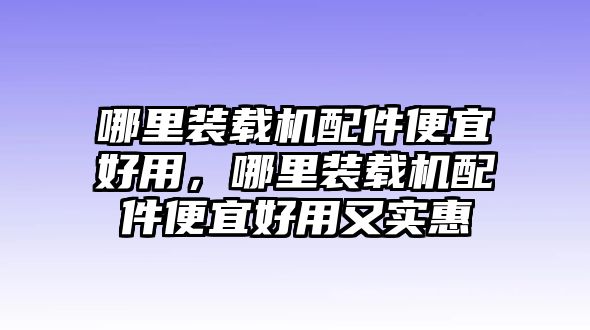 哪里裝載機配件便宜好用，哪里裝載機配件便宜好用又實惠