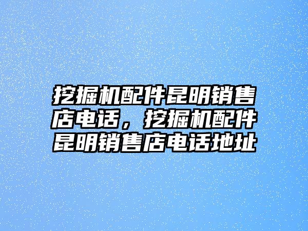 挖掘機(jī)配件昆明銷售店電話，挖掘機(jī)配件昆明銷售店電話地址