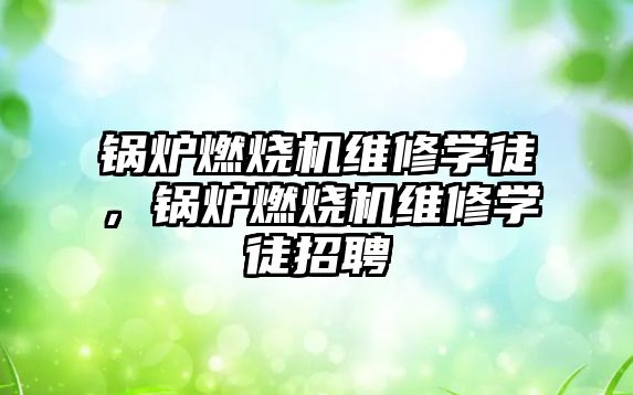 鍋爐燃燒機(jī)維修學(xué)徒，鍋爐燃燒機(jī)維修學(xué)徒招聘