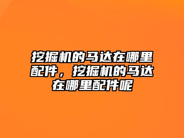 挖掘機(jī)的馬達(dá)在哪里配件，挖掘機(jī)的馬達(dá)在哪里配件呢