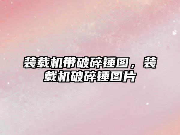 裝載機(jī)帶破碎錘圖，裝載機(jī)破碎錘圖片