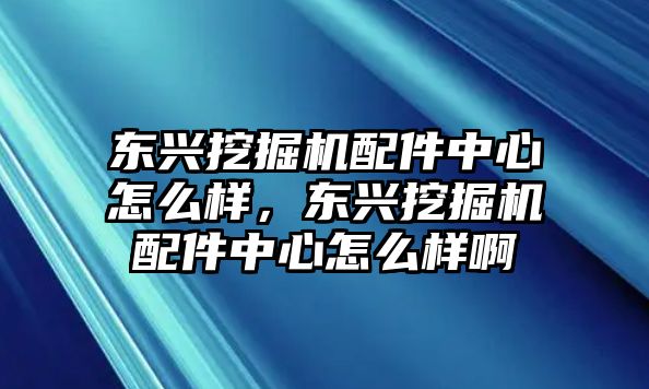 東興挖掘機配件中心怎么樣，東興挖掘機配件中心怎么樣啊