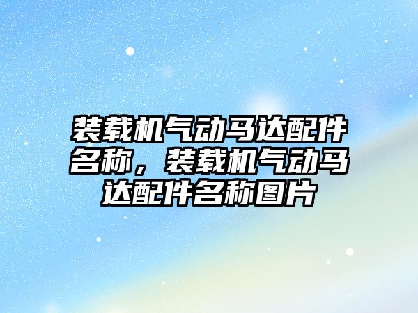 裝載機(jī)氣動(dòng)馬達(dá)配件名稱，裝載機(jī)氣動(dòng)馬達(dá)配件名稱圖片