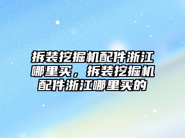 拆裝挖掘機(jī)配件浙江哪里買，拆裝挖掘機(jī)配件浙江哪里買的