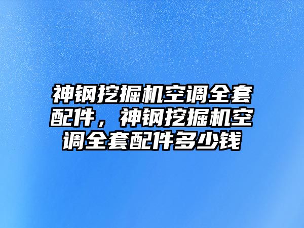 神鋼挖掘機(jī)空調(diào)全套配件，神鋼挖掘機(jī)空調(diào)全套配件多少錢