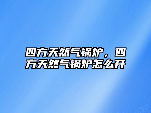 四方天然氣鍋爐，四方天然氣鍋爐怎么開