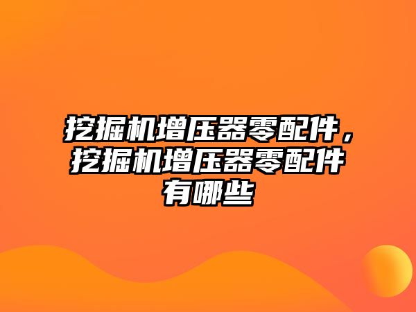挖掘機(jī)增壓器零配件，挖掘機(jī)增壓器零配件有哪些
