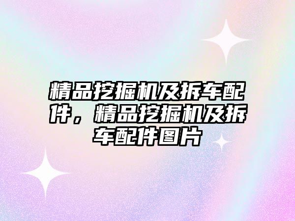 精品挖掘機及拆車配件，精品挖掘機及拆車配件圖片