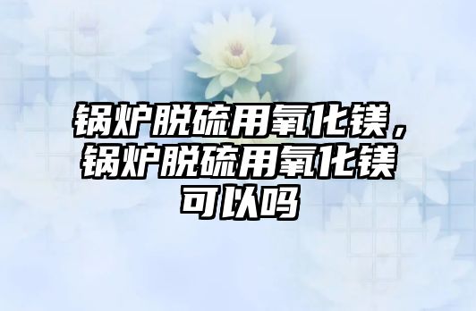 鍋爐脫硫用氧化鎂，鍋爐脫硫用氧化鎂可以嗎