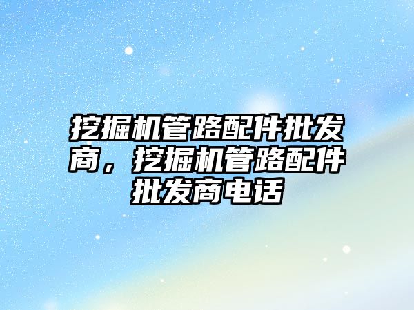 挖掘機管路配件批發(fā)商，挖掘機管路配件批發(fā)商電話