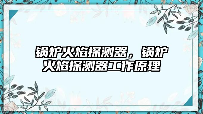 鍋爐火焰探測器，鍋爐火焰探測器工作原理