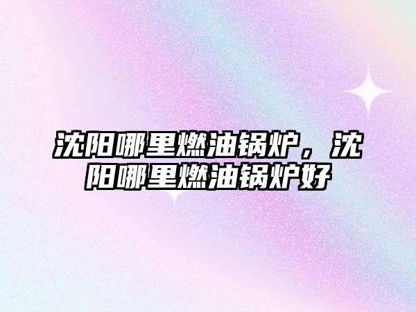 沈陽(yáng)哪里燃油鍋爐，沈陽(yáng)哪里燃油鍋爐好