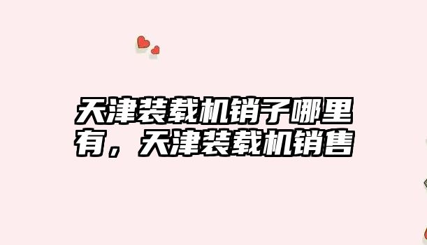 天津裝載機(jī)銷(xiāo)子哪里有，天津裝載機(jī)銷(xiāo)售
