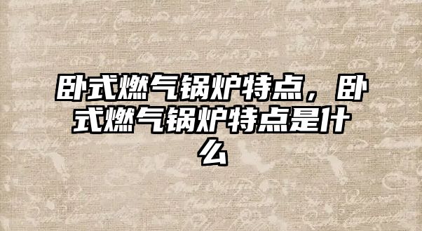 臥式燃氣鍋爐特點，臥式燃氣鍋爐特點是什么