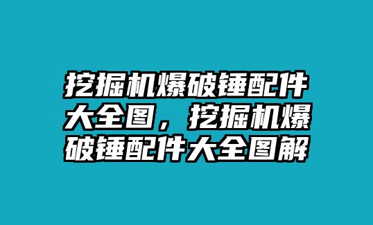 挖掘機(jī)爆破錘配件大全圖，挖掘機(jī)爆破錘配件大全圖解