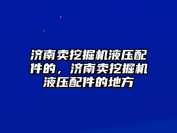 濟(jì)南賣挖掘機(jī)液壓配件的，濟(jì)南賣挖掘機(jī)液壓配件的地方