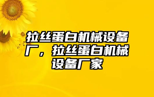拉絲蛋白機(jī)械設(shè)備廠，拉絲蛋白機(jī)械設(shè)備廠家