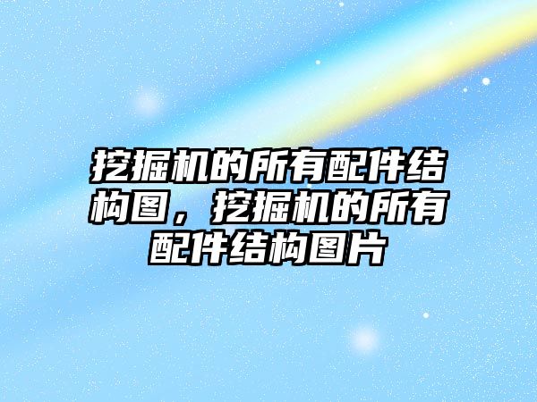 挖掘機的所有配件結(jié)構(gòu)圖，挖掘機的所有配件結(jié)構(gòu)圖片