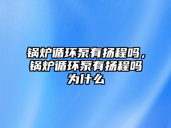 鍋爐循環(huán)泵有揚(yáng)程嗎，鍋爐循環(huán)泵有揚(yáng)程嗎為什么