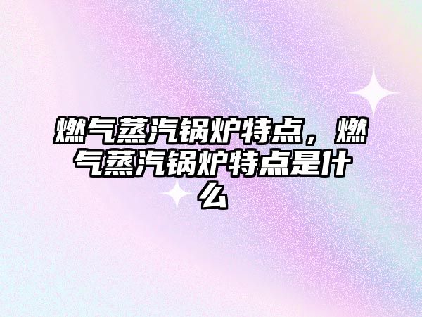 燃氣蒸汽鍋爐特點，燃氣蒸汽鍋爐特點是什么