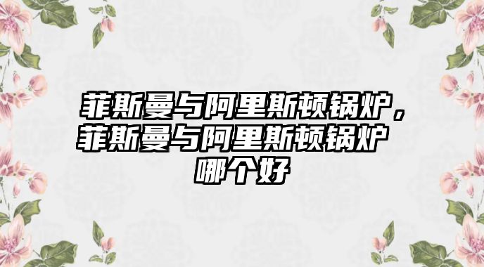 菲斯曼與阿里斯頓鍋爐，菲斯曼與阿里斯頓鍋爐 哪個好