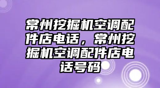 常州挖掘機(jī)空調(diào)配件店電話，常州挖掘機(jī)空調(diào)配件店電話號(hào)碼