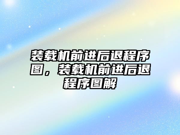 裝載機(jī)前進(jìn)后退程序圖，裝載機(jī)前進(jìn)后退程序圖解