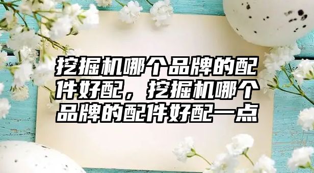 挖掘機哪個品牌的配件好配，挖掘機哪個品牌的配件好配一點