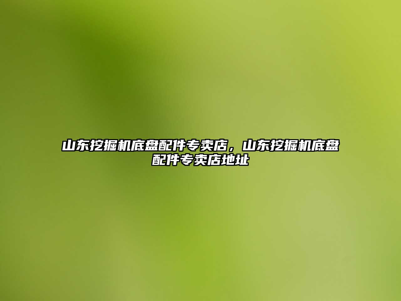 山東挖掘機(jī)底盤配件專賣店，山東挖掘機(jī)底盤配件專賣店地址