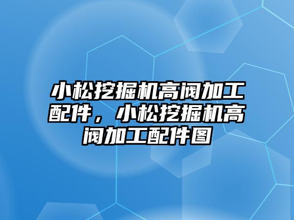 小松挖掘機(jī)高閥加工配件，小松挖掘機(jī)高閥加工配件圖