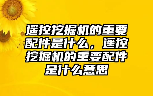 遙控挖掘機(jī)的重要配件是什么，遙控挖掘機(jī)的重要配件是什么意思