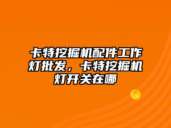 卡特挖掘機(jī)配件工作燈批發(fā)，卡特挖掘機(jī)燈開關(guān)在哪