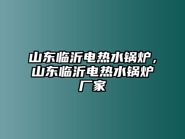 山東臨沂電熱水鍋爐，山東臨沂電熱水鍋爐廠家