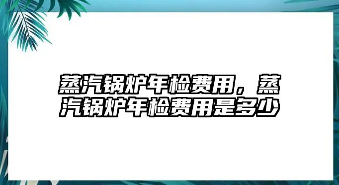蒸汽鍋爐年檢費(fèi)用，蒸汽鍋爐年檢費(fèi)用是多少