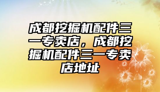 成都挖掘機(jī)配件三一專賣店，成都挖掘機(jī)配件三一專賣店地址