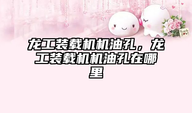 龍工裝載機(jī)機(jī)油孔，龍工裝載機(jī)機(jī)油孔在哪里