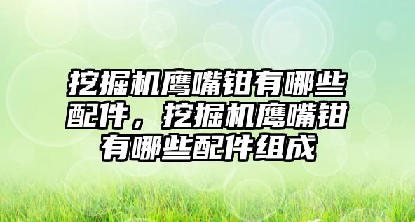 挖掘機(jī)鷹嘴鉗有哪些配件，挖掘機(jī)鷹嘴鉗有哪些配件組成