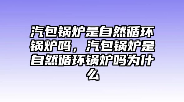 汽包鍋爐是自然循環(huán)鍋爐嗎，汽包鍋爐是自然循環(huán)鍋爐嗎為什么