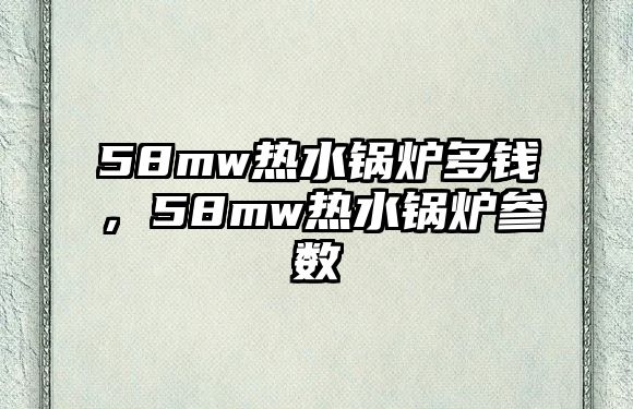 58mw熱水鍋爐多錢，58mw熱水鍋爐參數(shù)