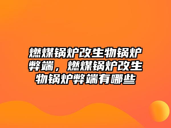 燃煤鍋爐改生物鍋爐弊端，燃煤鍋爐改生物鍋爐弊端有哪些