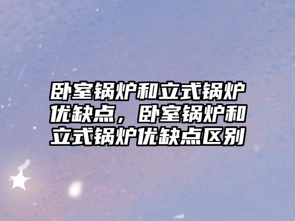 臥室鍋爐和立式鍋爐優(yōu)缺點，臥室鍋爐和立式鍋爐優(yōu)缺點區(qū)別
