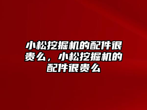小松挖掘機(jī)的配件很貴么，小松挖掘機(jī)的配件很貴么