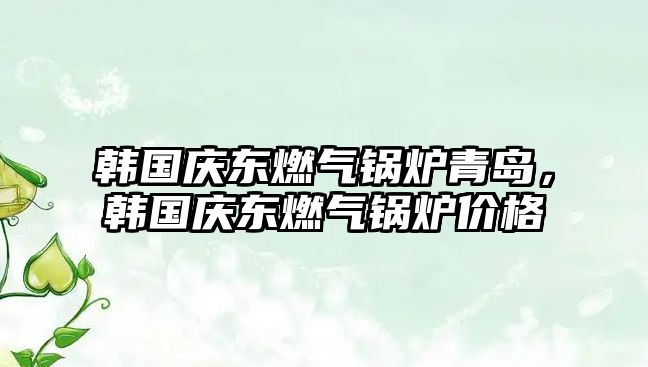 韓國慶東燃氣鍋爐青島，韓國慶東燃氣鍋爐價格