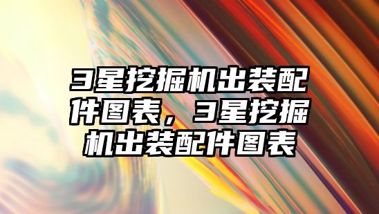 3星挖掘機(jī)出裝配件圖表，3星挖掘機(jī)出裝配件圖表