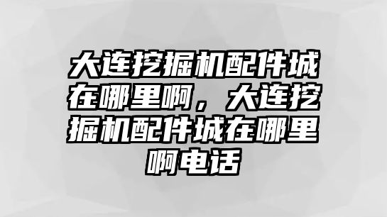 大連挖掘機(jī)配件城在哪里啊，大連挖掘機(jī)配件城在哪里啊電話