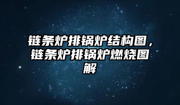 鏈條爐排鍋爐結(jié)構(gòu)圖，鏈條爐排鍋爐燃燒圖解
