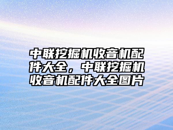 中聯(lián)挖掘機(jī)收音機(jī)配件大全，中聯(lián)挖掘機(jī)收音機(jī)配件大全圖片